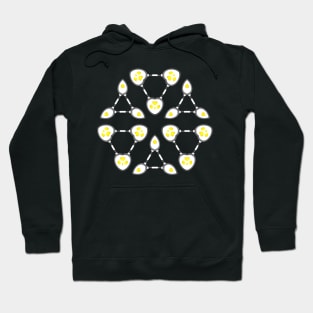 Abstract Techno Fried Eggs Hoodie